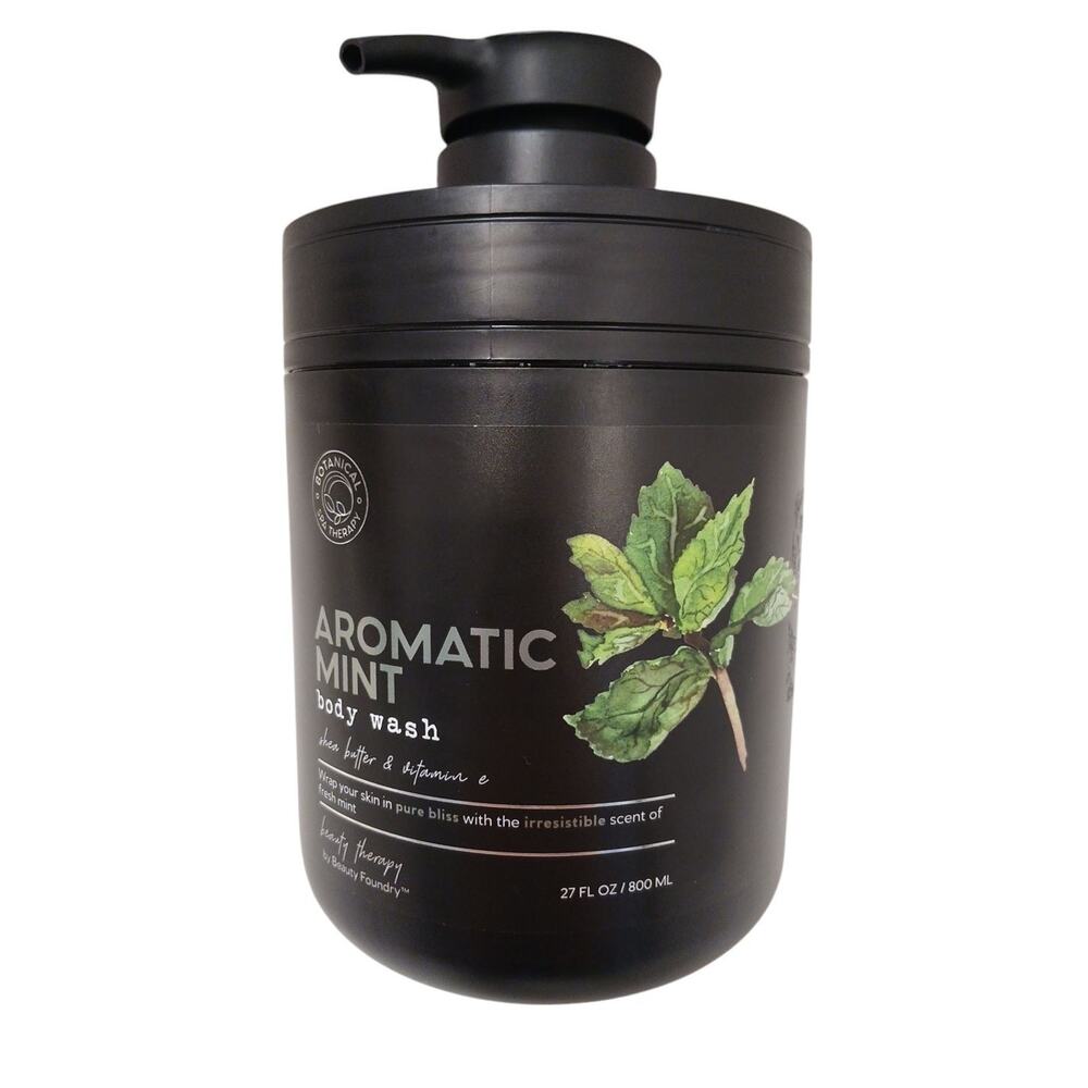 JUMBO BOTANICAL‎ SPA THERAPY Aromatic Mint Shea Butter Vitamins Body Wash Pump
